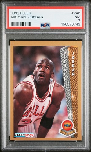 1992 FLEER #246 MICHAEL JORDAN PSA 7