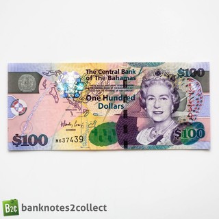 BAHAMAS: 1 x 100 Bahamas Dollar Series 2009 Banknote.