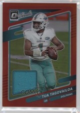 2021 Panini Donruss Optic Donruss Threads Red Prizm Tua Tagovailoa #TH-14 hg6