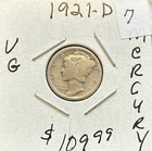 1921-D 10C Mercury Dime