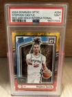 Panini 2024-25 Donruss Optic Stephon Castle #254 Red & Gold /99 PSA 9 Spurs