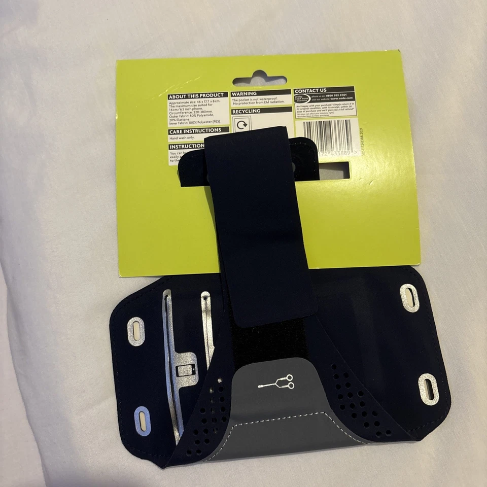 Black Universal Sports Running Armband Phone Holder Waterproof UK - Image 2 of 4