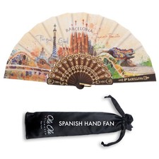 Spanish Hand Fan for Women Authentic Folding Hand Fan, Handmade in Spain, Han...