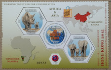 Namibia Hong Kong Stamp Exhibition Souvenir Sheet 2015-ZZIAA