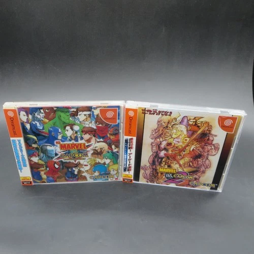 Marvel vs Capcom 1 2 New Age of Heroes Dreamcast with Manual Japanese Version
