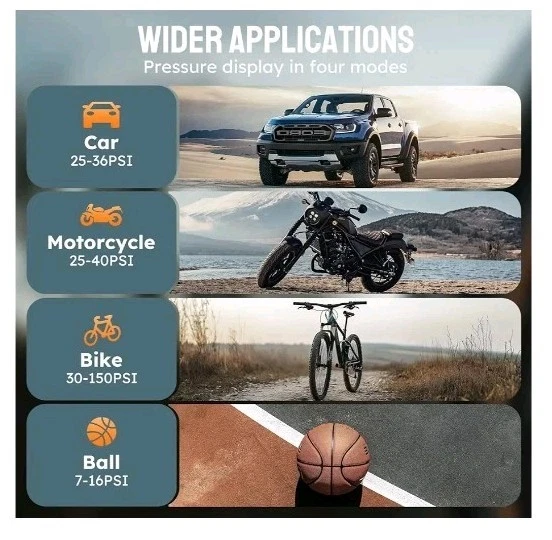 lICORNE Tire Inflator Portable Air Compressor, 5X Faster Portable Air Pump...30 - Image 3 of 4