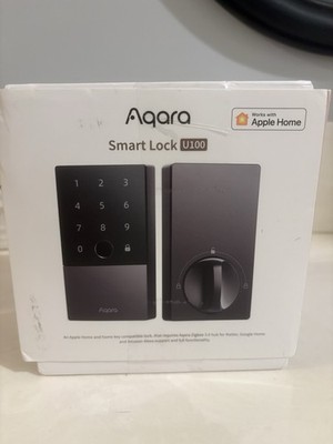 Aqara U100 Smart Lock Keypad Fingerprint, Apple Home Compatible, Black