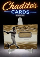 Barry Bonds 🔥2001 SP Game Bat Edition💥Piece of the Game💥Game Used Bat Relic