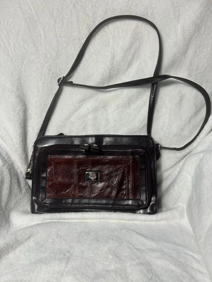 Cartera de cuero vintage Marc Chantal Foto 3 de 4