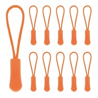 "2.6\" ReißVerschlusszüGe Ersatz 100 StüCk Nylonkordel VerläNgerung Orange"