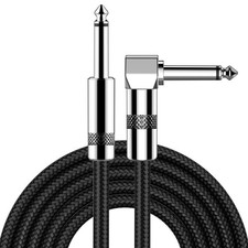10ft NOISELESS Electric Guitar Bass Cable Pedal AMP Cord 1/4" For GIBSON FENDER