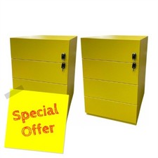 2er Pack BISLEY Note™ Rollcontainer • Mobiler Schreibtisch-Beistellschrank