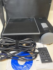 Dell 1609WX DLP Projector Complete W/ Remote, CD,Manuals,Carrying Case,  Cords.