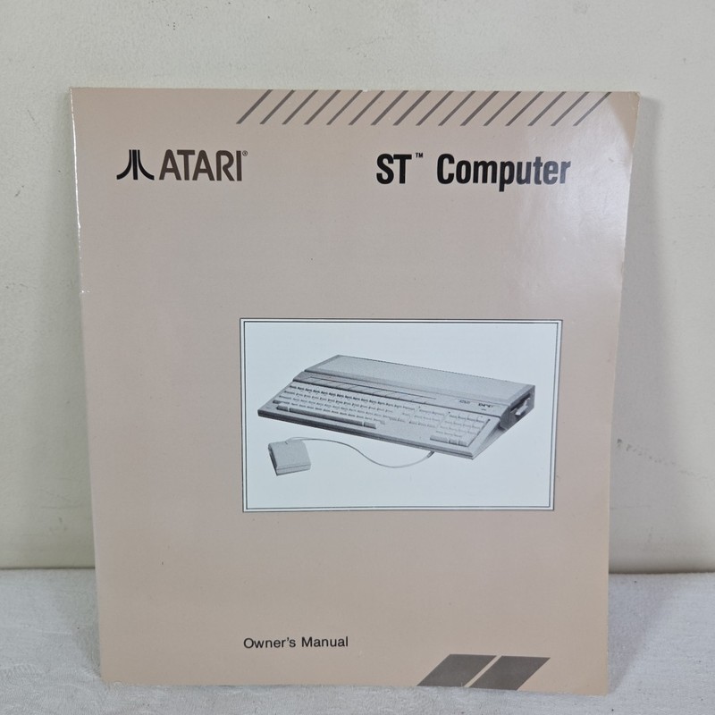 Atari ST Computer Owner’s Manual – Vintage Retro Computing Collectible Original