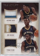 2013 Immaculate Trios Materials Prime 5/10 Anthony Davis Jrue Holiday #19 04lf