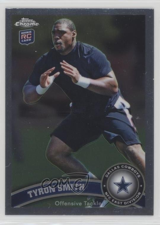 2011 Topps Chrome Tyron Smith #38 0nr3