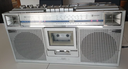 Vintage JVC RC-656L Radio Cassette Boombox AM FM Biphonic Dolby Good Condition