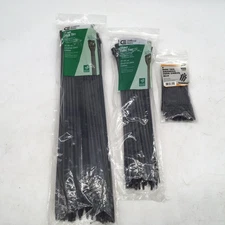 Lot of 300pcs Consumer Electric Cable Ties 14”, 11”, 4” New Nylon Double Lock
