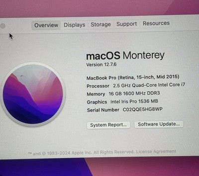 Apple MacBook Pro 2015 15