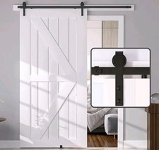 10FT Barn Door Hardware kit, Barn Door Track, Sliding Door Hardware kit, 10 ft