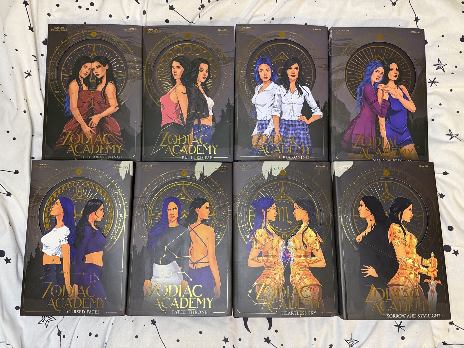 SIGNED Zodiac Academy Bookish Box Special Edition Books 1-8