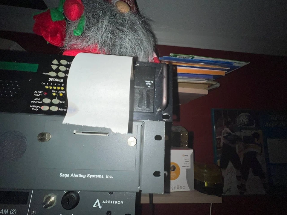 Codificador/decodificador de sistema de alerta de emergencia TFT EAS 911 con impresora térmica Foto 3 de 3