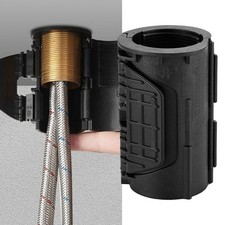 Faucet Fixing Base Black No Disassembly Required No Tools Required ABS