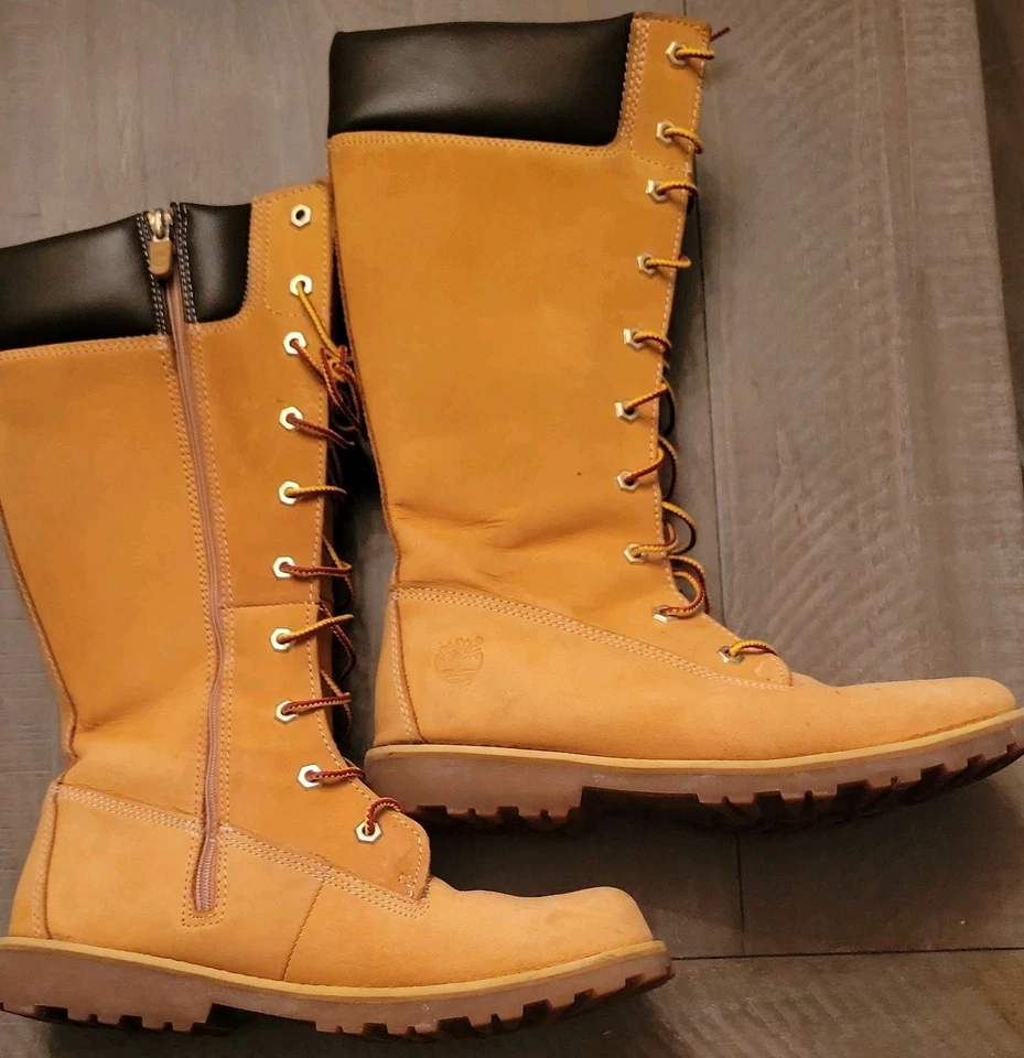 Timberland | Nubuck Leather Asphalt Trail Classic Tall Lace-Up Boots, Women's 6 - Image 4 of 4