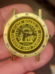 Georgia State Board Of Pardons And Paroles Gold Watch Very Unique