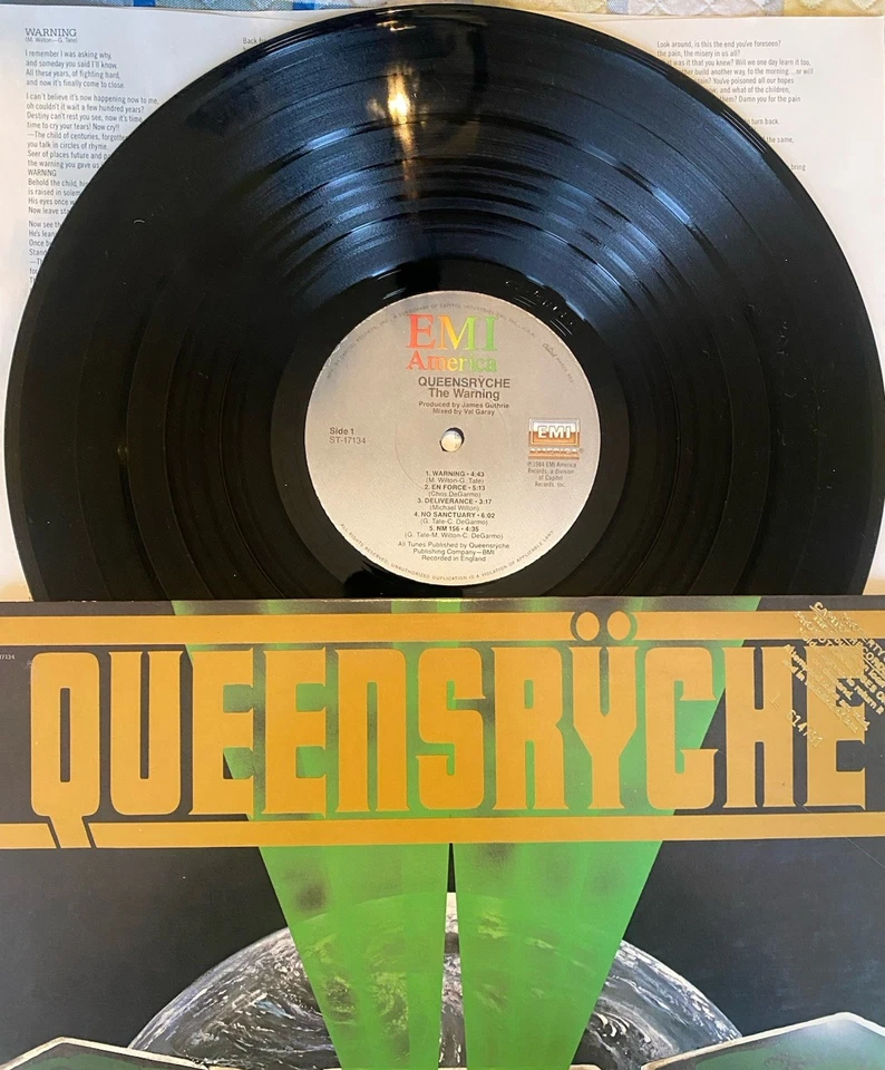 Queensryche - The Warning Vinyl LP Record 1984 EMI ST-17134 VG+ Original Metal - Image 4 of 4
