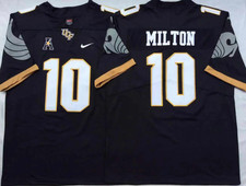 McKenzie Milton Stitched #10 UCF Knights Black/White Jersey 13-0 CFB Legend HOT
