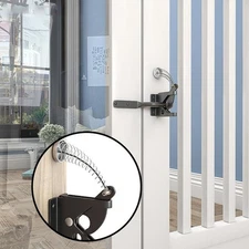 Self-Locking Fences Gate Gravity Latch Iron Spring Adjustable Gate Cable Pull