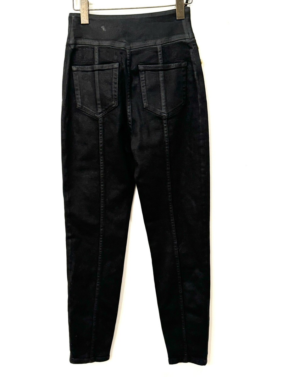 【GUCCI】embellished high-rise skinny ジーンズ Gucci Women's Black Embellished High-Rise Studded Skinny