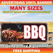 BBQ Advertising Banner Vinyl Mesh Sign HOT WINGS Chicken Street Food Restaurant