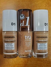 3 Pack: Covergirl TruBlend Liquid Makeup Foundation *D1 Creamy Beige* 9417-R5P4