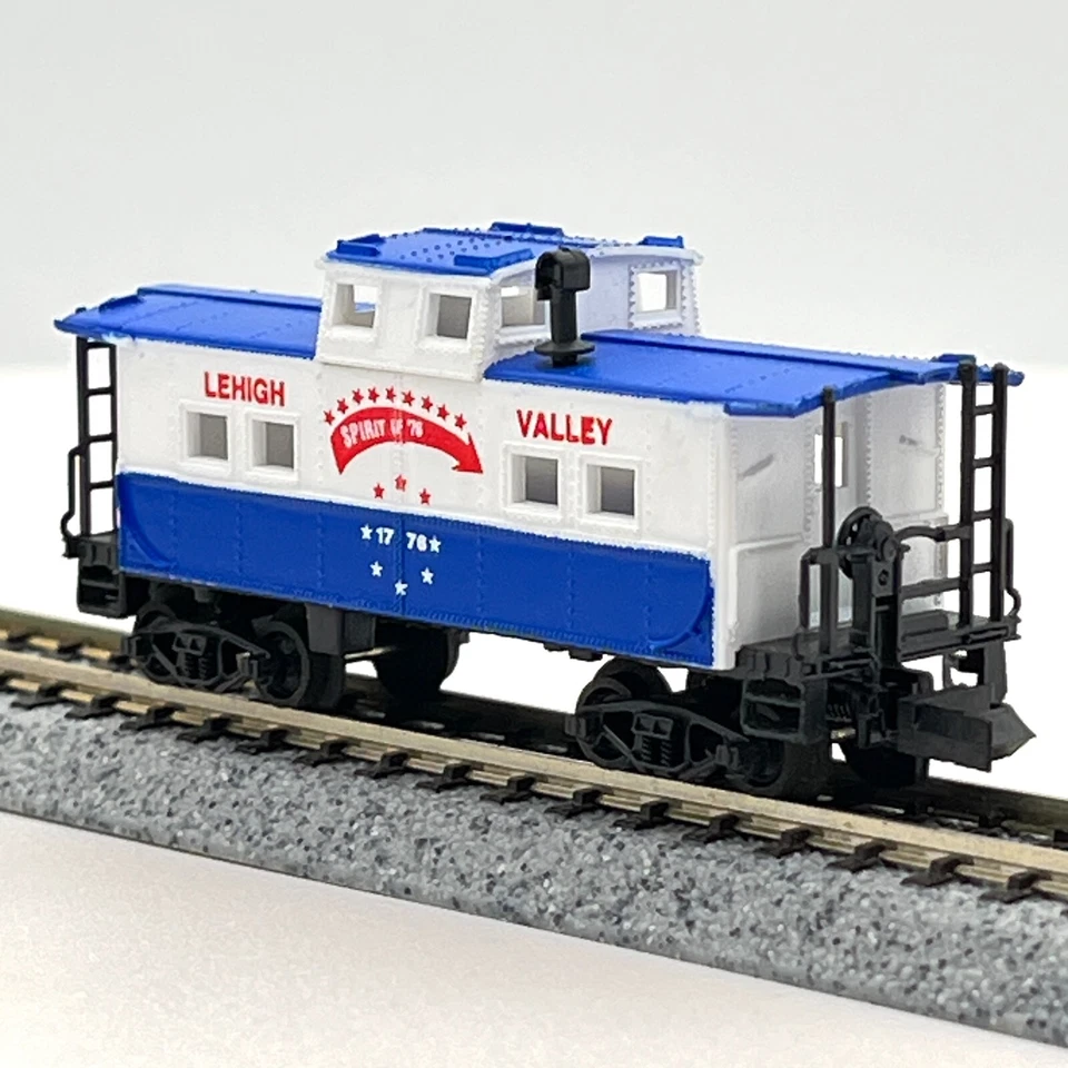 Bev-Bel 24003 Lehigh Valley NE Class Cupola Caboose Spirit of 76 N Scale - Image 2 of 4