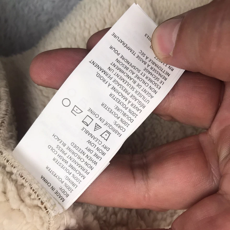 PrAna Townie Jacket Womens L Brown Faux Suede Sherpa Lined Waterfall Open Shawl - Image 3 of 4