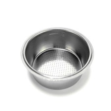 Cesta de filtro de café de 2/4 tazas para cafetera Delonghi EC5 EC7 EC9 51 MM plateada