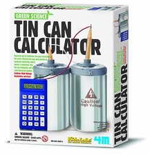 Image of TIN CAN CALCULATOR - EDUCATIONAL ELECTRICITY GREEN SCIENCE KIT KIDZ LABS 4M