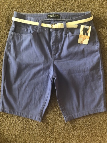 NWT Lee Riders Mid Rise Belted Bermuda 