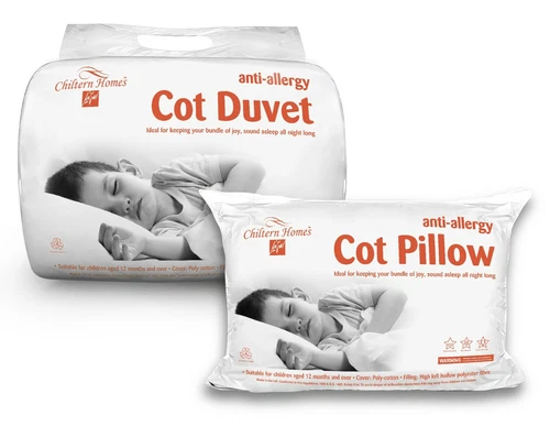New Children Baby Bedding Set Anti-Allergy Cot Duvet 4.5, 7.5, 9 Tog Cot Pillow