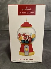 New Hallmark PIECES OF HAPPY Gumball Machine 2024 Keepsake Ornament NIB