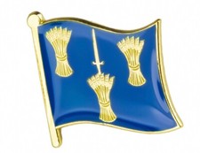 Cheshire : County Flag Enamel Lapel Pin Badge