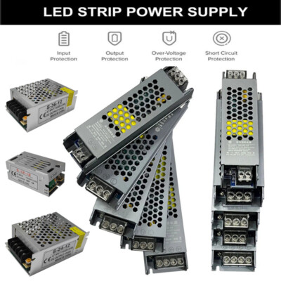 Ultradünne LED Netzteil DC 12V 24V 48V LED Beleuchtung Transformator Adapter