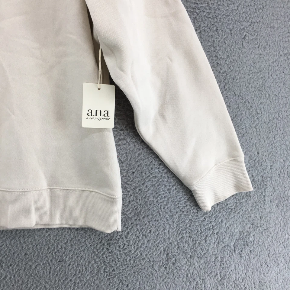 A New Approach ANA Pulôver Moletom Feminino 2X Plus Bege Forrado de Lã Novo com etiquetas - Imagem 3 de 4