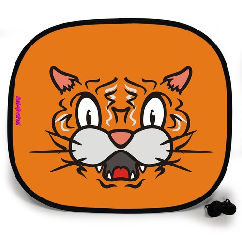 2x Car Side Window Personalised Mesh Sun Shades Visor Sunshade UV Gift Baby Kids - Picture 70 of 80