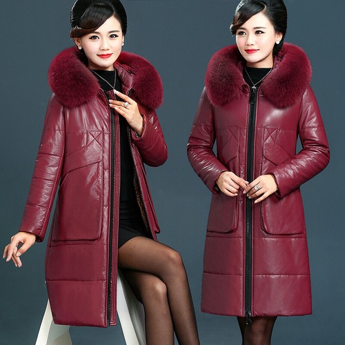 Fur Collar Hooded Cotton Parka Elegant 