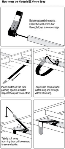 EZ Strap 2 Pack - Premium Red Hook & Loop Ladder Stabilizers for DIY Projects - Picture 5 of 10
