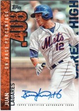 2015 TOPPS CAREER HIGH AUTOGRAPHS JUAN LAGARES AUTO