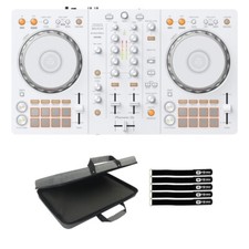 Pioneer DDJ-FLX4-W 2-Channel Rekordbox Serato Lite DJ Controller White w Case